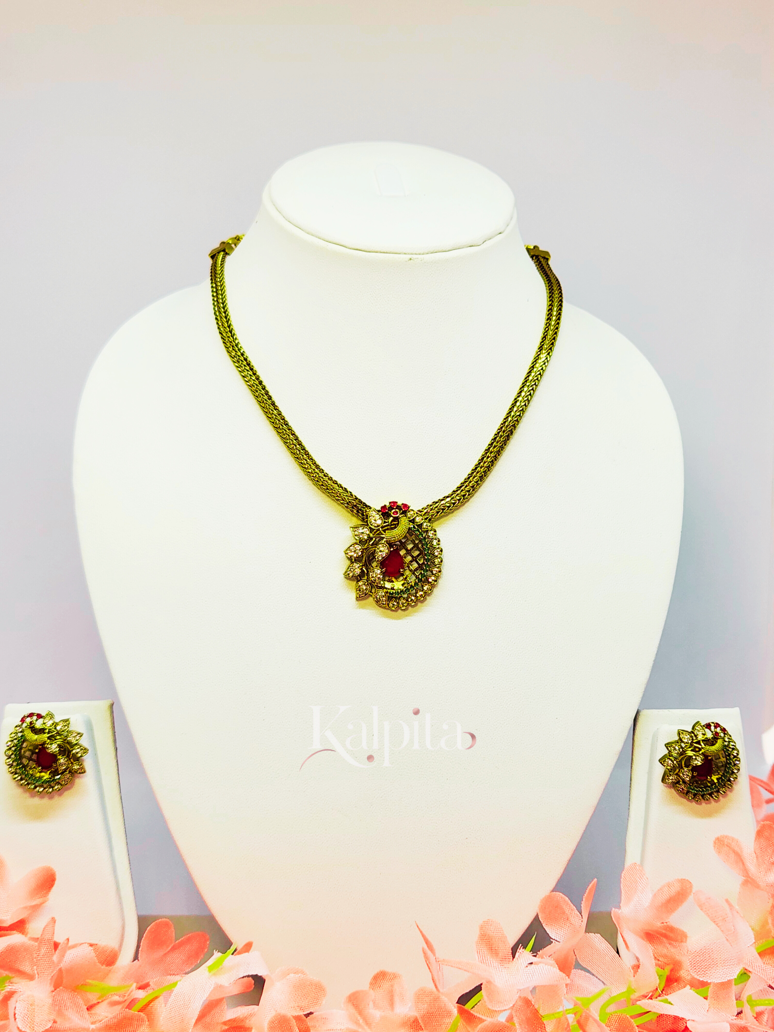 Chandrika Peacock Necklace