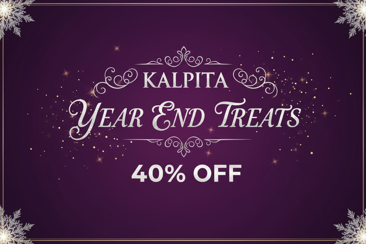 KALPITA YEAR END TREATS - 40% OFF ( MAKE IT IN DEEP PURPLE WITINGS)